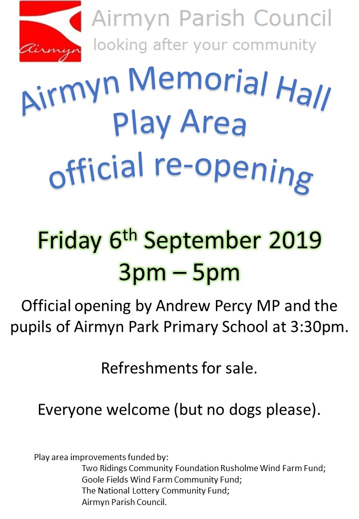 Play Area opening 20190906